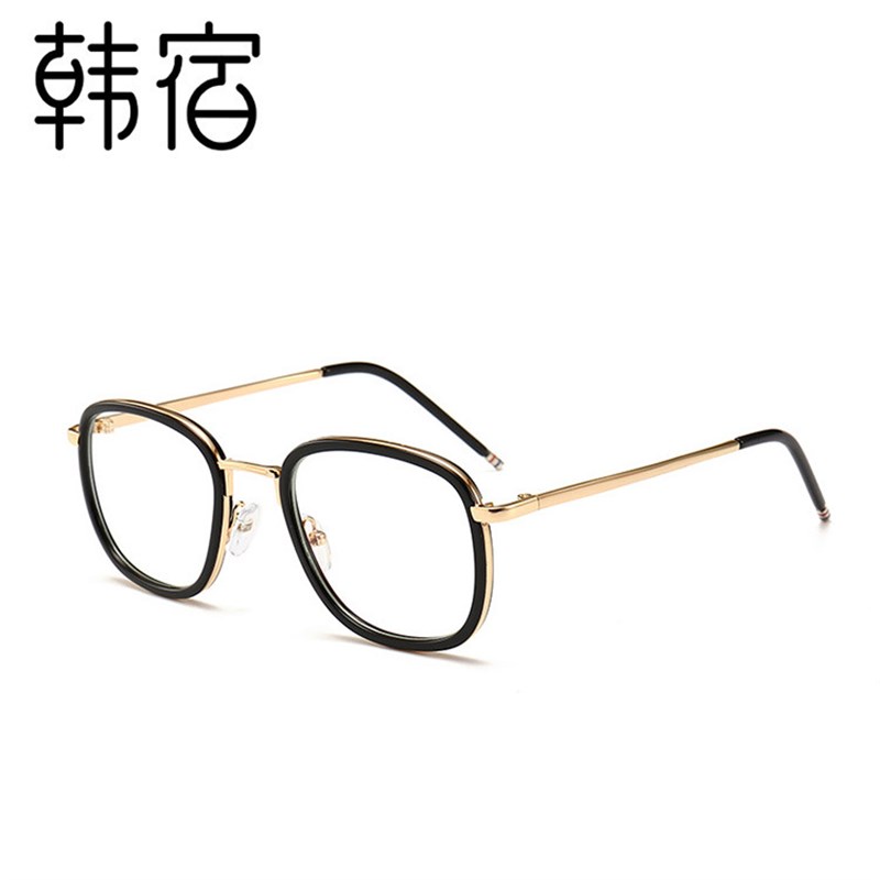 新款网红金属全框平光镜近视眼镜框防蓝光潮流眼镜架厂家批发