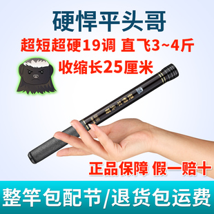珍溪流竿超轻超硬竿A19调28迷你手小物鲤鲫鱼竿白条 超短节鱼竿袖