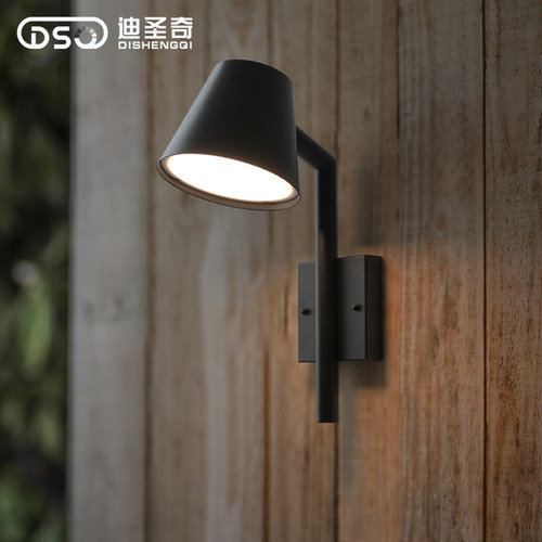 户外LED防水壁灯楼梯灯简约现代室外阳台庭院店铺商用门牌装饰灯