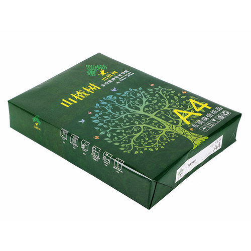 山楂树80克/A4500页木浆静电复印纸高白静电打印纸10包/箱