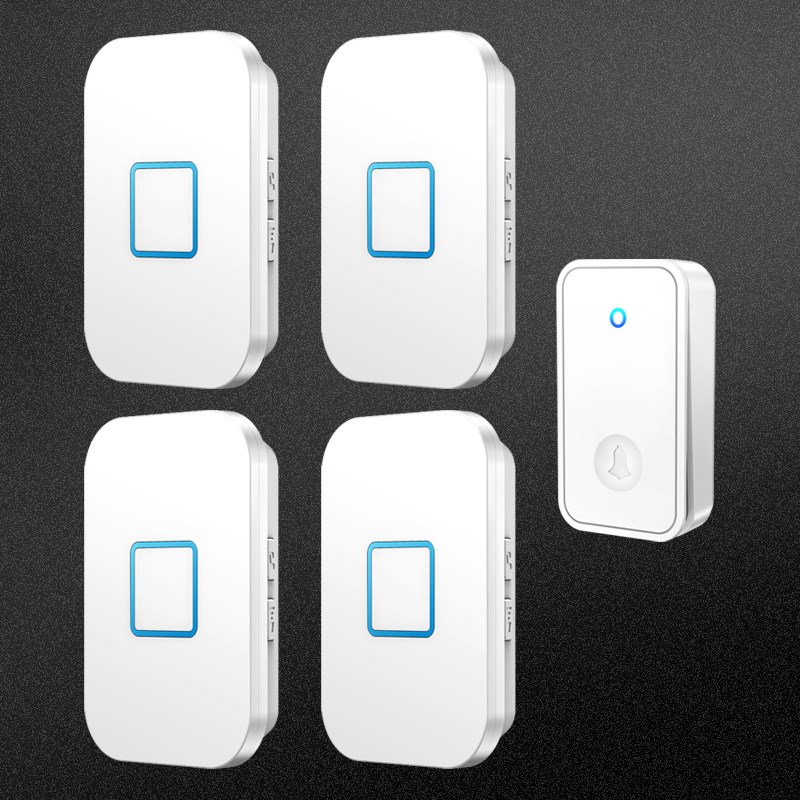无线门铃家用一拖四远距离电子遥控防水智能自发电老人呼叫器