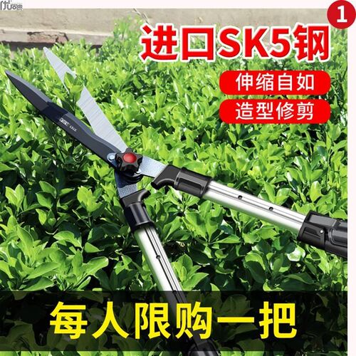 园艺剪刀剪树枝专用草坪大剪刀B园林绿化工具花卉花木绿篱修枝剪