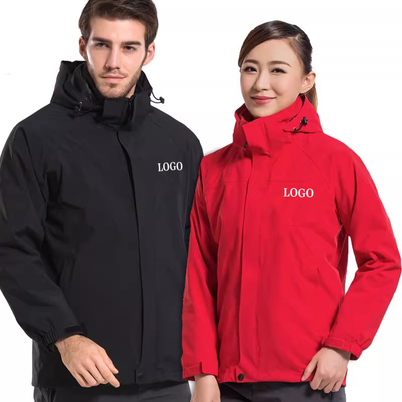 秋冬冲锋衣定制工作服物流公司员工衣服加厚外套厂服工装印字logo