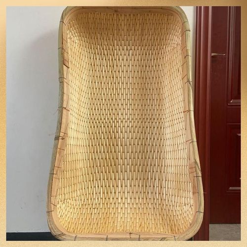 箩筐 竹编 老式长方形簸箕柳编笸箩食品收纳筐柳条