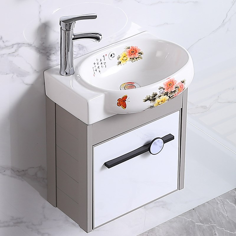 新款挂墙洗手盆小户型洗脸盆浴室柜组合洗漱台卫生间挂盆阳台台盆