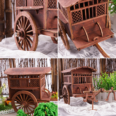 diy沙盘模型材料包木质板立体拼BD图3d拼装中式手工古代秦汉马车