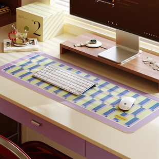 方糖曲学习办公书桌垫宿舍2025新款 防水免洗电脑鼠标键盘保护软垫