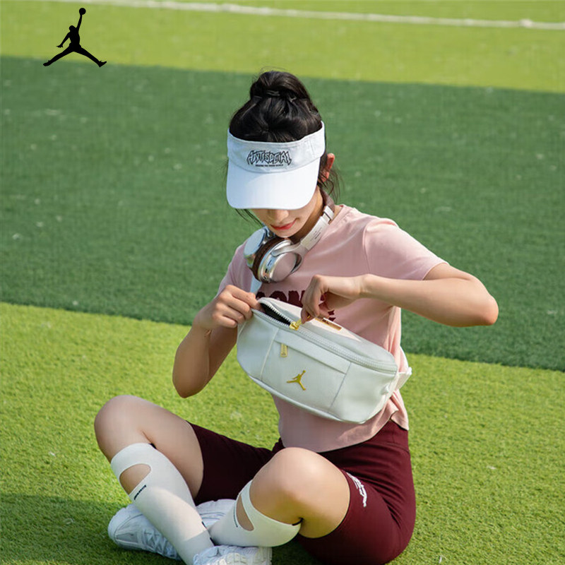 Jordan单肩包男包女包飞人logo皮质PU防水蛇纹运动胸包斜跨包腰包