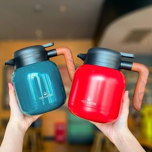 不锈钢盖小型水保温壶车载暖大容量开水瓶养身宿舍 家用按压便携式