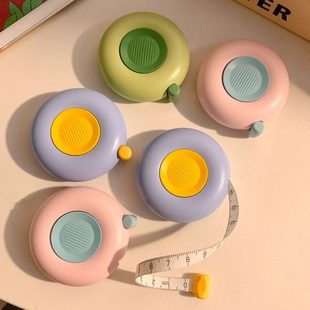 可爱撞色伸缩卷尺量三围软尺家用迷你小型便携皮尺小尺子学生宿舍