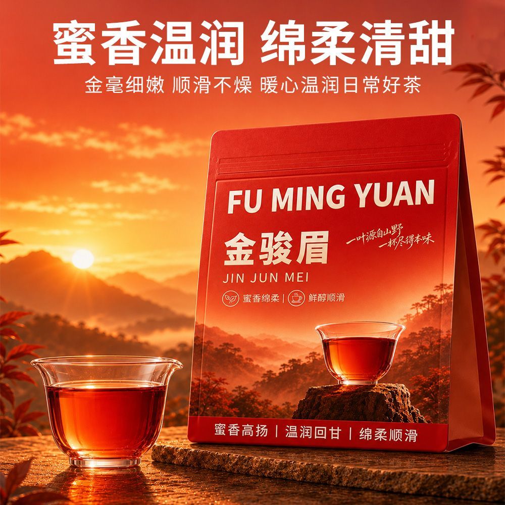 福茗源金骏眉特级红茶正宗武夷金金骏眉