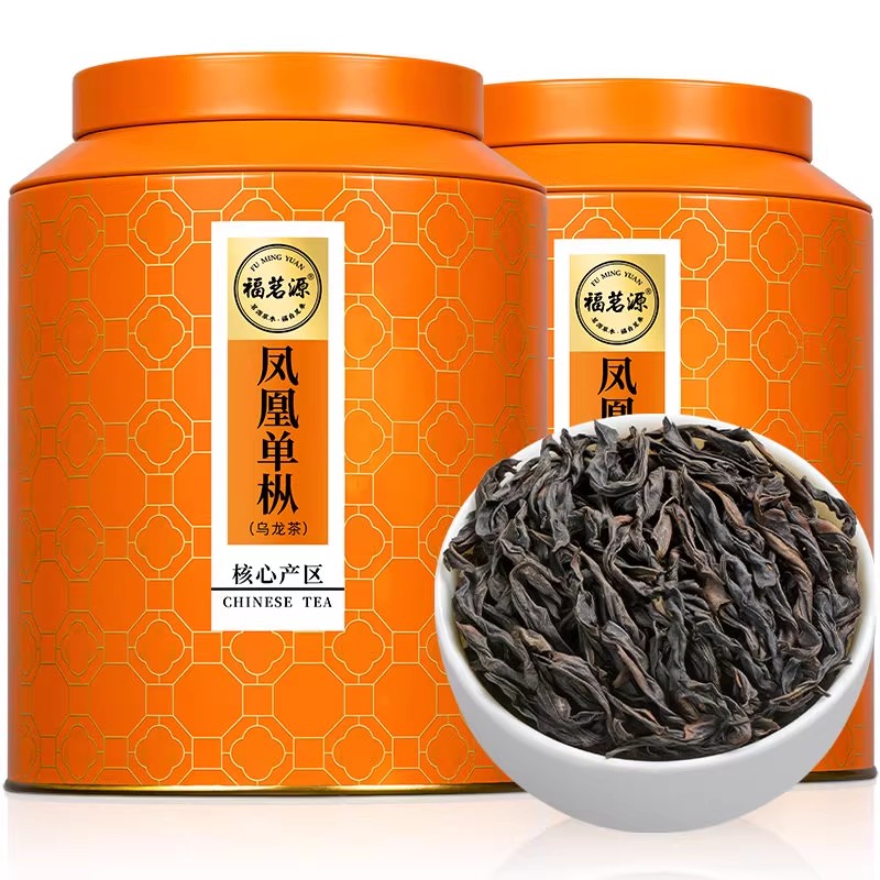 福茗源潮州凤凰单枞乌龙茶2025新茶特级鸭屎香乌岽单丛茶罐装200g