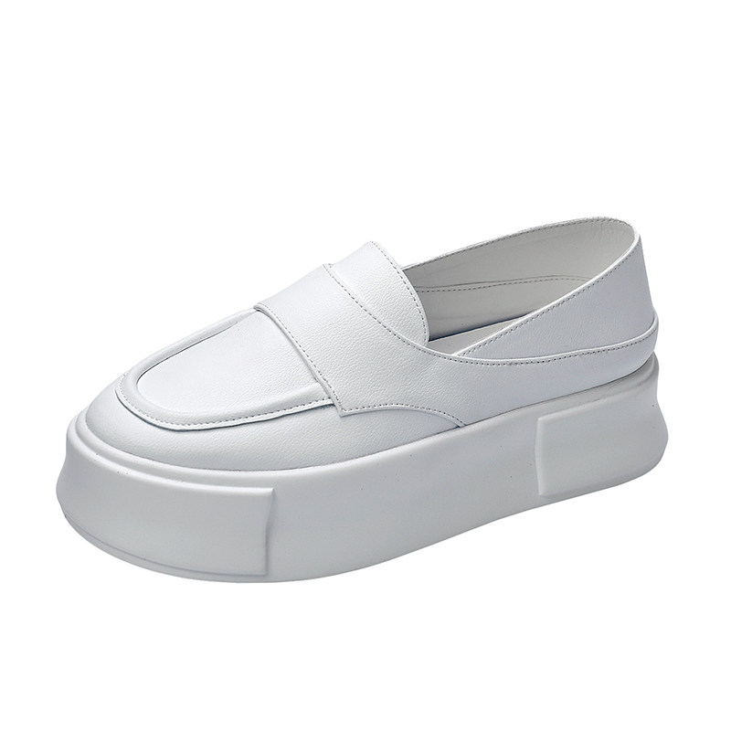 松糕厚底增高小白鞋女2023年夏季新款H一脚蹬透气百搭运动休闲板,女鞋,深口单鞋,淘宝优惠券,粉丝福利购,淘宝优惠卷