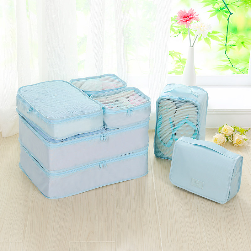旅行收纳袋套装便携n行李箱整理袋衣物收纳包旅游收纳分类袋整理