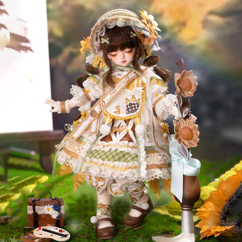 GEM娃衣 6分BJD女娃 文森特的花系列 向日葵官服光的摇篮曲 全套