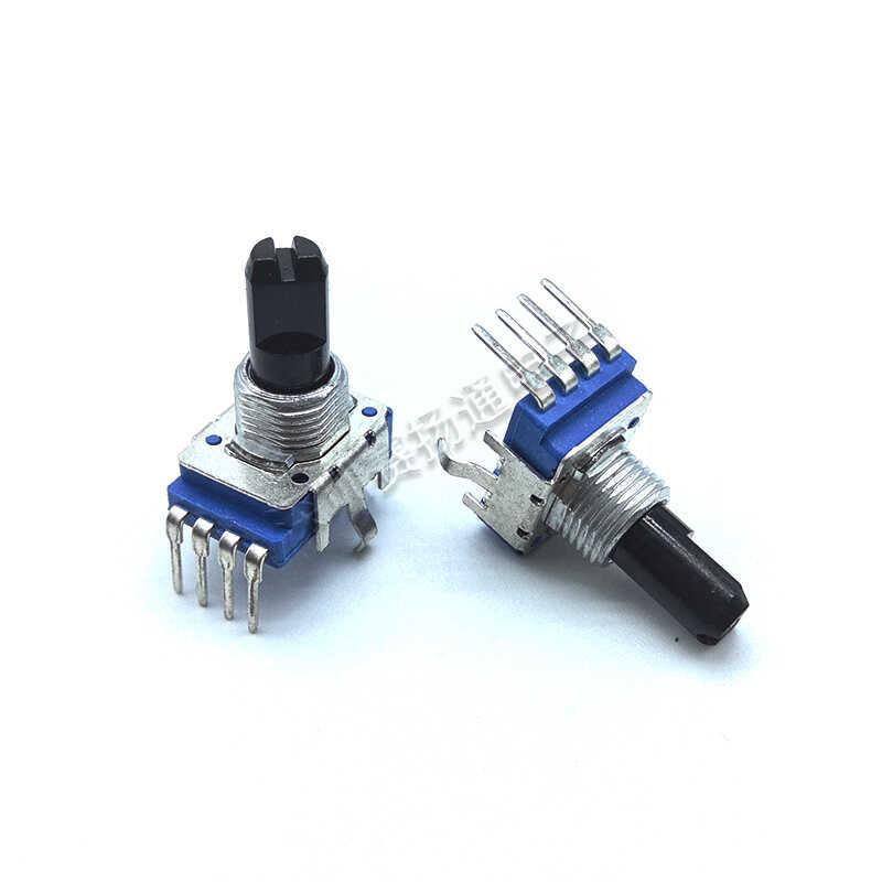 RK11型单联电位器 B103 B10K 4脚 功放音量调节电位器 半轴15mm