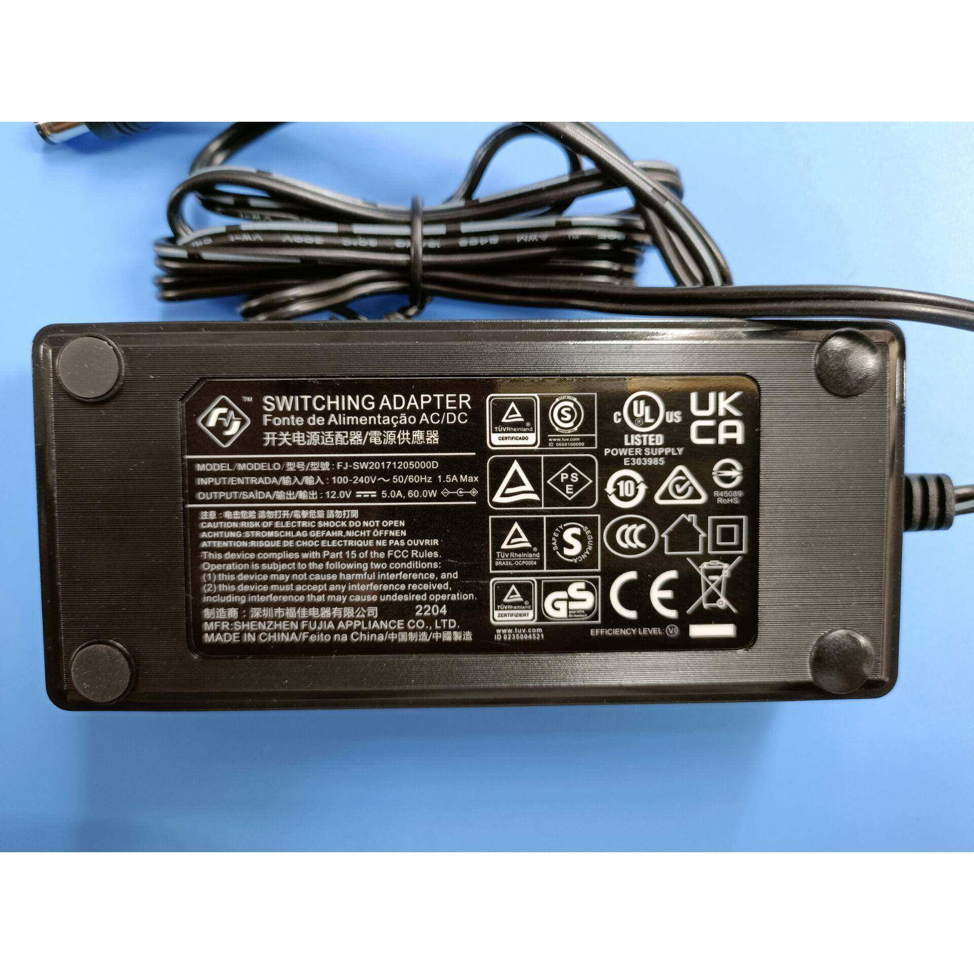 原装福佳12V5000MA开关电源适配器电脑一体机 显示器12V5A按摩器