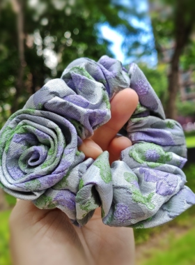 【法式温柔】高级感复古花朵发圈森系仙气大肠圈优雅发绳头饰头花