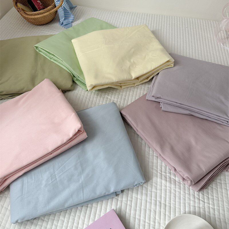 梨梦 单品牀单 糖果o色40支单件牀单100全棉双人宿舍单人学生,床上用品,床单,淘宝优惠券,粉丝福利购,淘宝优惠卷