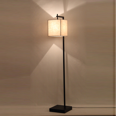 现代中式落地灯美式布艺客厅餐厅卧室书房JLED酒店别墅落地台灯饰