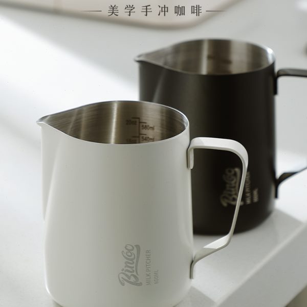 拉花咖啡拉花杯b缸专业壶c嘴o打m泡60尖嘴不锈钢0圆in缸o奶350/l