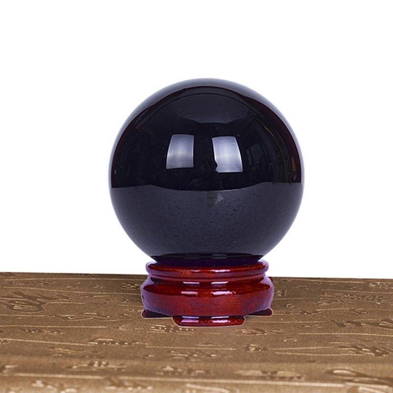 天然黑水晶球家居客厅卧室书房办公室桌面工艺品水晶,家居饰品,装饰摆件,淘宝优惠券,粉丝福利购,淘宝优惠卷