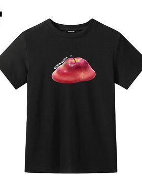 i.t GROUNDZERO2025夏季新款苹果潮K百搭字母印花短袖T恤款女