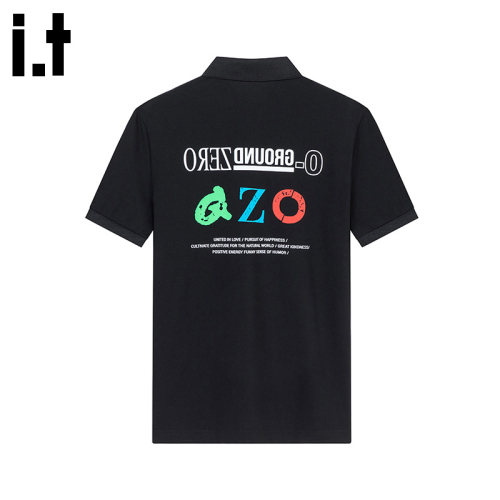 i.t GROUNDZERO修身GZO休闲POLO衫纯色简约印花宽松夏季新款