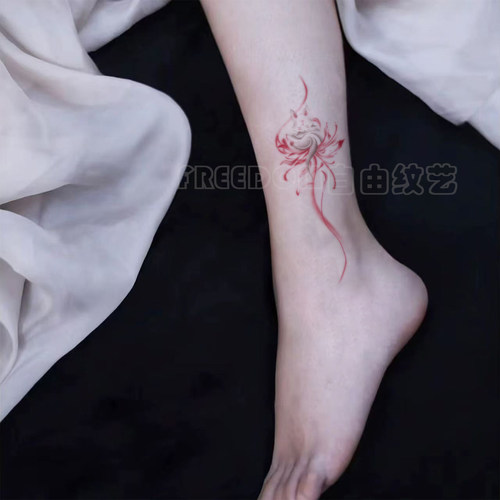 小灵狐纹身贴纯欲辣妹高级感可洗