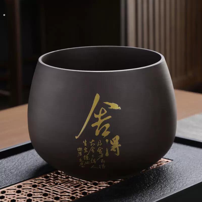 茶桌垃圾缸紫砂茶渣缸茶洗大小号水盂洗茶杯桌面建水缸纸篓茶水茶
