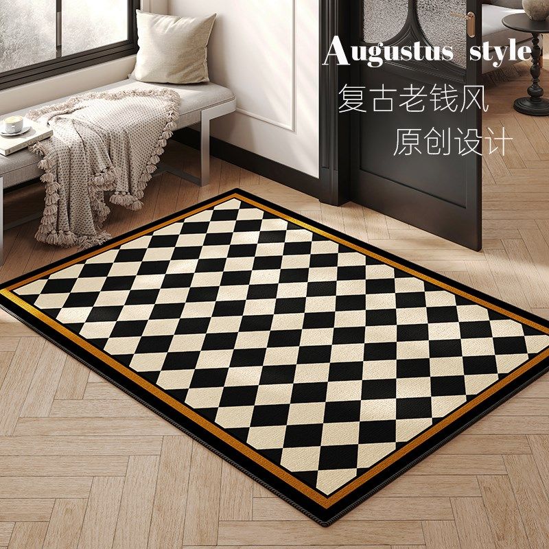 2025入户门地垫中古风高级感门垫防滑入户大门口进门垫可裁剪垫子,居家布艺,入户地垫,淘宝优惠券,粉丝福利购,淘宝优惠卷