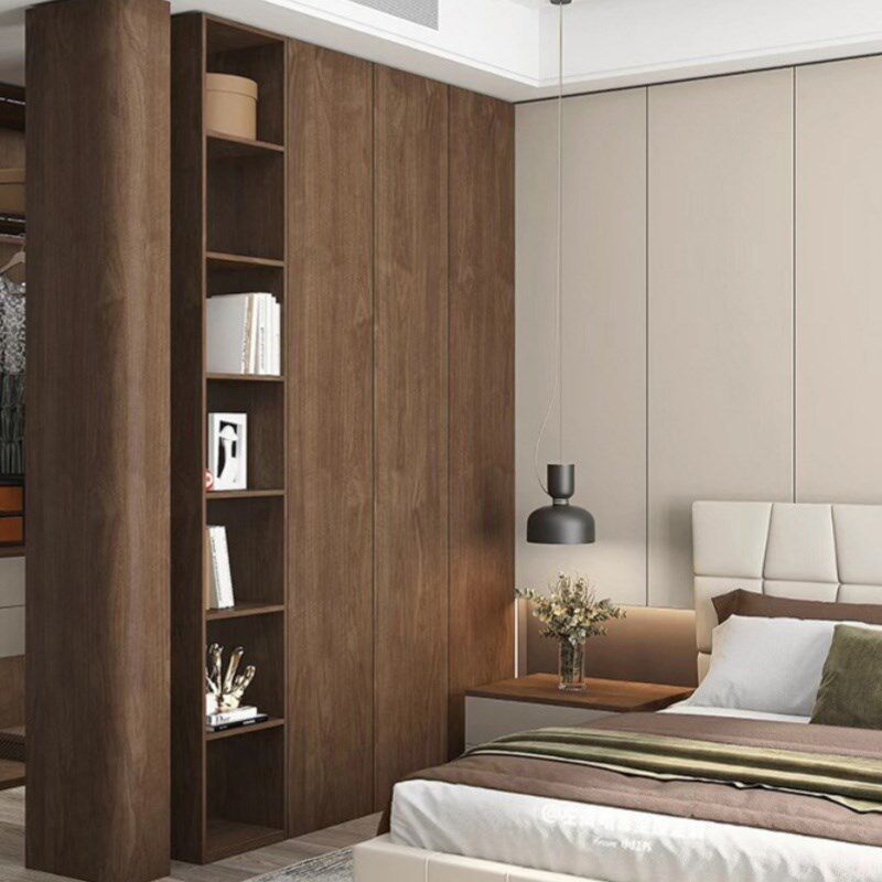 黑胡桃木卧室书桌大空间存v储衣柜步入式落地原木纯实木对开门衣,住宅家具,自由组合衣柜,淘宝优惠券,粉丝福利购,淘宝优惠卷