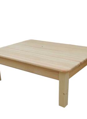 纯实木小炕桌飘窗桌松木原木茶几炕几和室几桌窗台地W台榻榻米桌