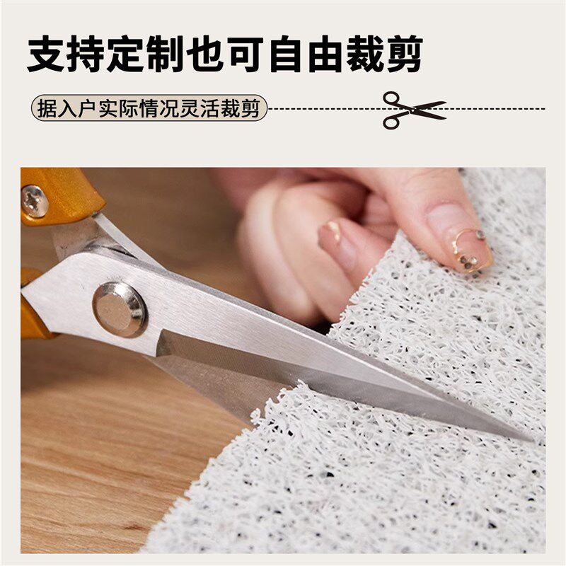 PVC丝圈入户门地垫室外门口进门刮泥除尘脚垫可裁剪X防滑耐脏地毯,居家布艺,入户地垫,淘宝优惠券,粉丝福利购,淘宝优惠卷