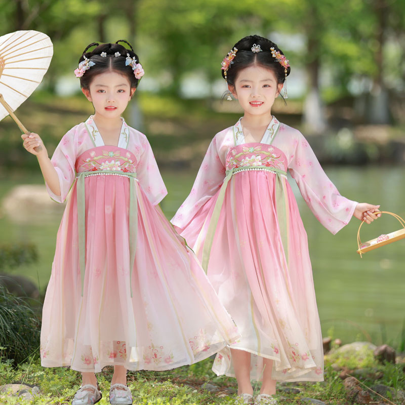 汉服女童2025新款春秋古风超仙