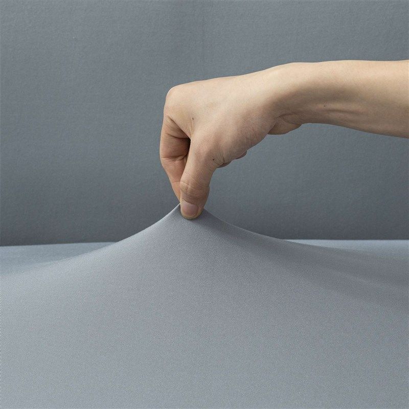 简约现代纯色牛奶丝弹t力全包沙发套L型贵妃位盖巾防尘罩