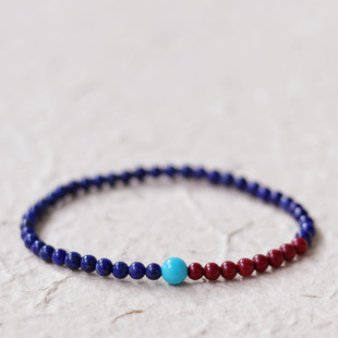 天然青金石手链女iins小众设计高级感个性冷淡风2021新款高档气质