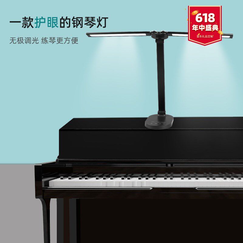 钢琴灯学生护眼练琴乐器专用床头桌E面学习阅读充电乐谱灯音乐礼