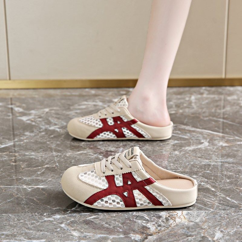 女鞋踩屎感包头凉拖鞋女夏u外穿孕妇半拖网鞋透气运动洞洞凉鞋34,女鞋,网面鞋,淘宝优惠券,粉丝福利购,淘宝优惠卷