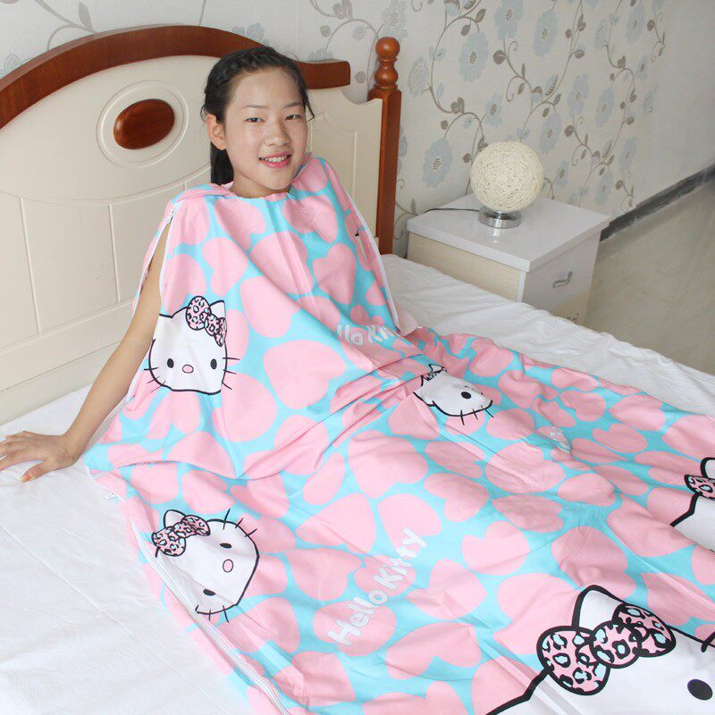新款睡袋外罩四周双向拉链婴幼儿童宝宝大童学生成人防Z踢空调被