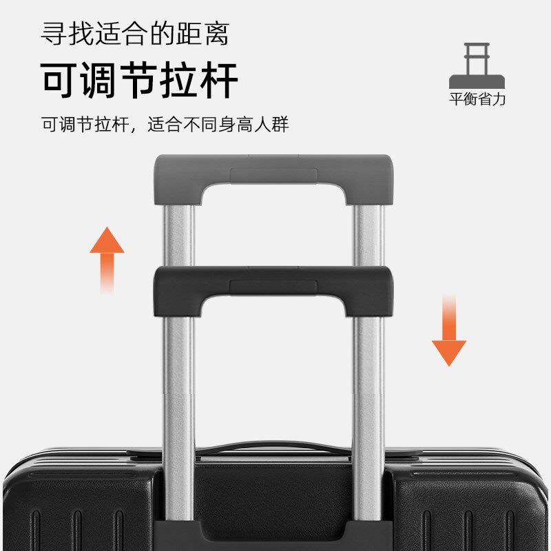 前置开口行李箱20寸可登机小型24寸多功能行礼箱密U码拉杆箱旅行