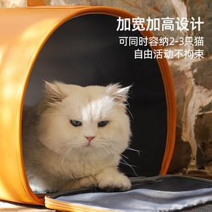 猫包外出便捷大容量猫咪外出超大号高颜值背包防应V激宠物手提猫