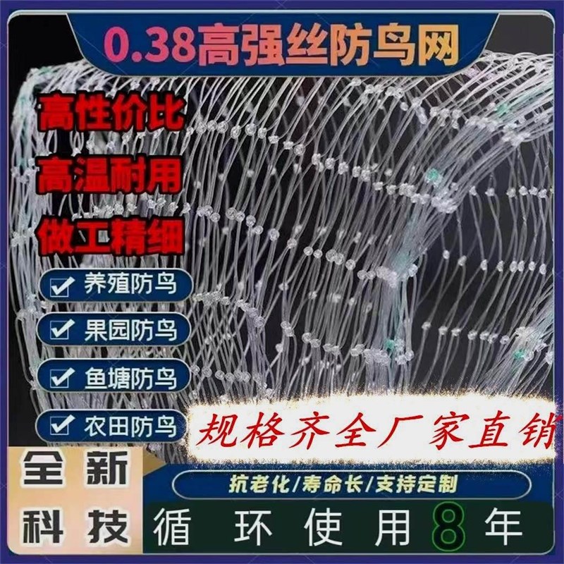 农用果园防鸟h用网果树防鸟天网葡萄网天网防鸟尼龙网养殖天网*
