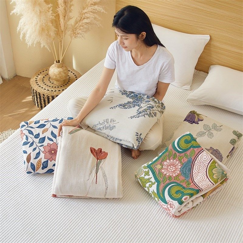 纱布流苏毛巾被全棉夏季薄棉纱夏D凉被子成人空调盖毯沙发毯子,床上用品,休闲毯/毛毯/绒毯,淘宝优惠券,粉丝福利购,淘宝优惠卷