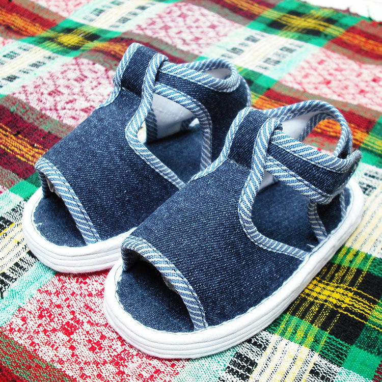 夏季透气 纯手工千层底儿u童凉鞋 纯棉布宝宝凉布鞋手工布凉鞋童