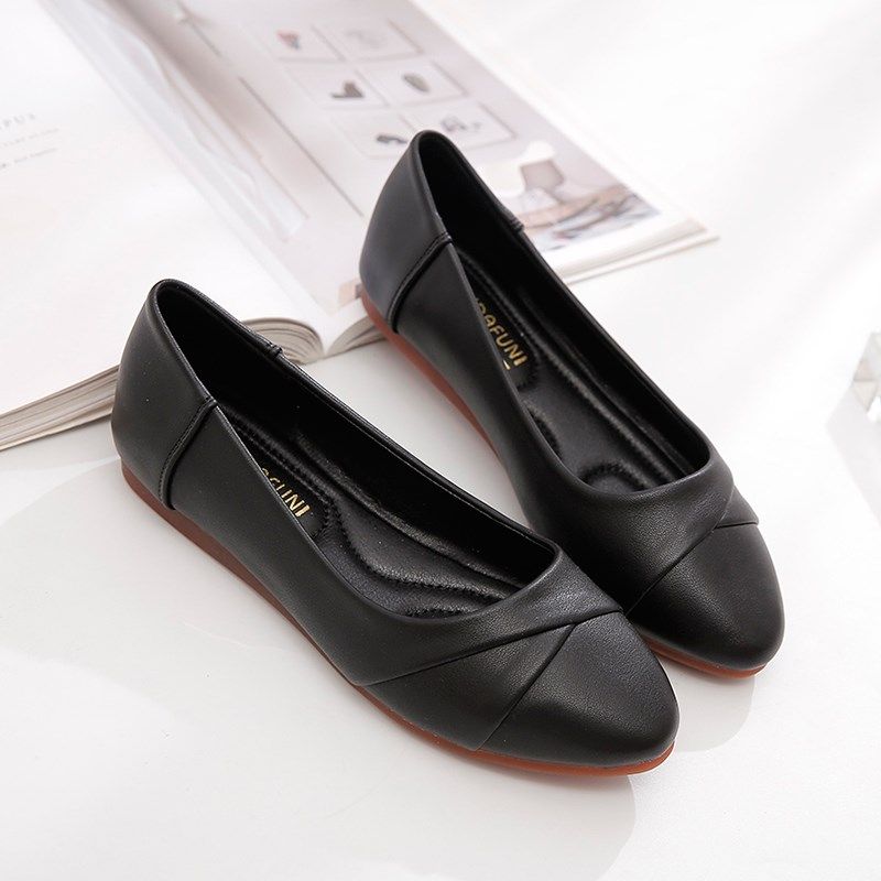 单鞋女2024年春秋n新款平底鞋子女豆豆鞋浅口百搭软底不累脚妈妈,女鞋,浅口单鞋,淘宝优惠券,粉丝福利购,淘宝优惠卷