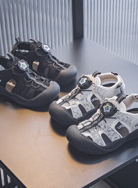 男童鞋凉鞋202k5夏季新款儿童网面包头运动鞋小男孩轻便防滑沙滩