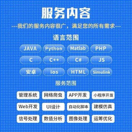 微信小程序java程序设计C/C++R语言matlab安卓php定制python代做