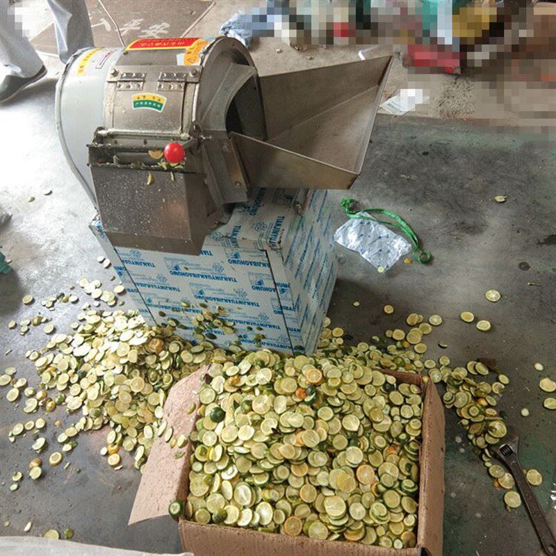 小青橘切片机 电动离p芯滚筒水果切片机 厚薄切片均匀好用削片机