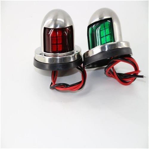 304不锈钢船用1224VLED红绿信号灯左右舷灯指示船尾灯游艇配件